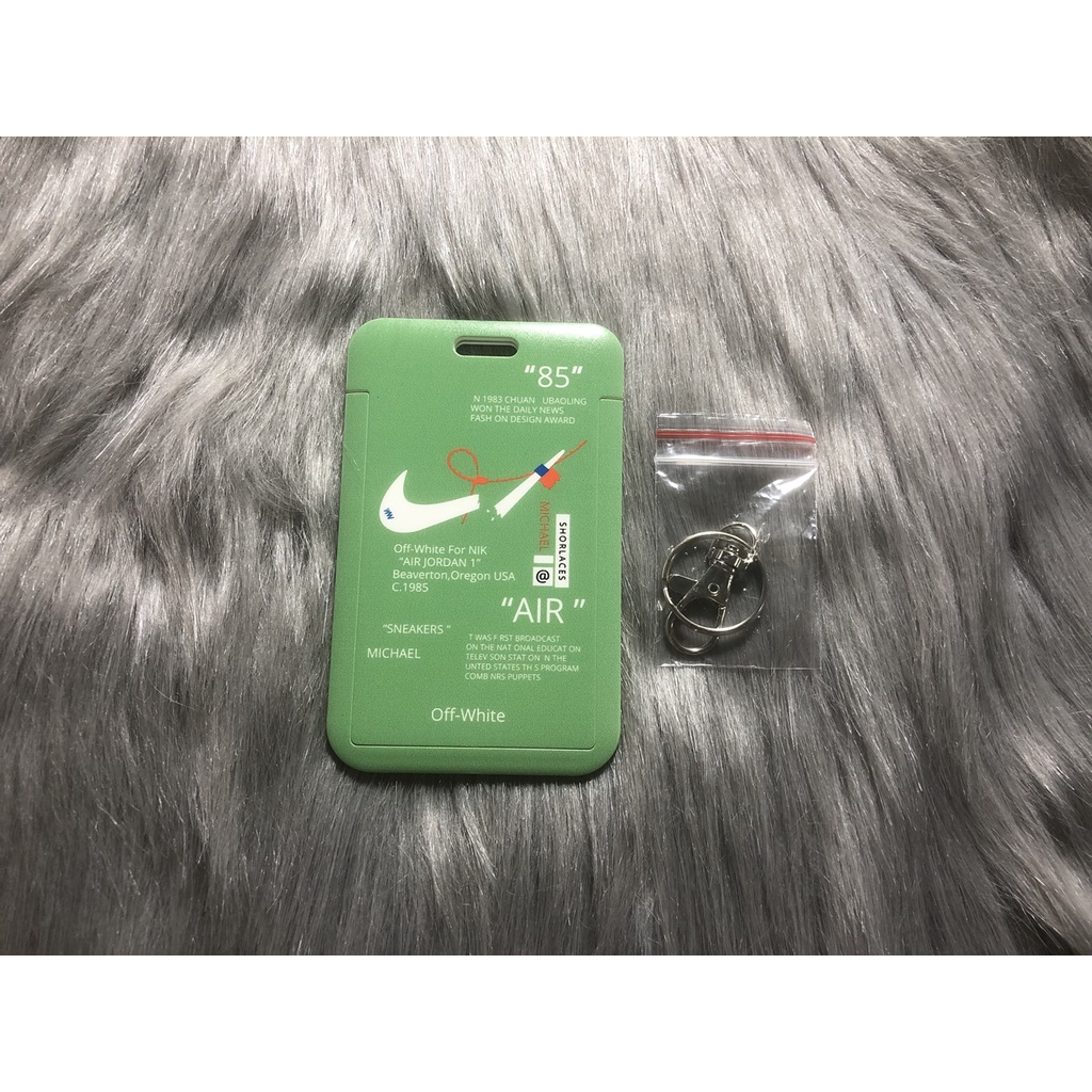 Case nai kì giày thể thao đựng card, thẻ ATM, thẻ nhân viên, CCCD kèm móc khóa, dây đeo thẻ 080