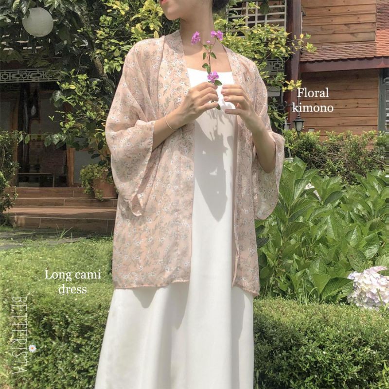 Váy 2 dây Long Cami Dress -  màu trơn Betterista
