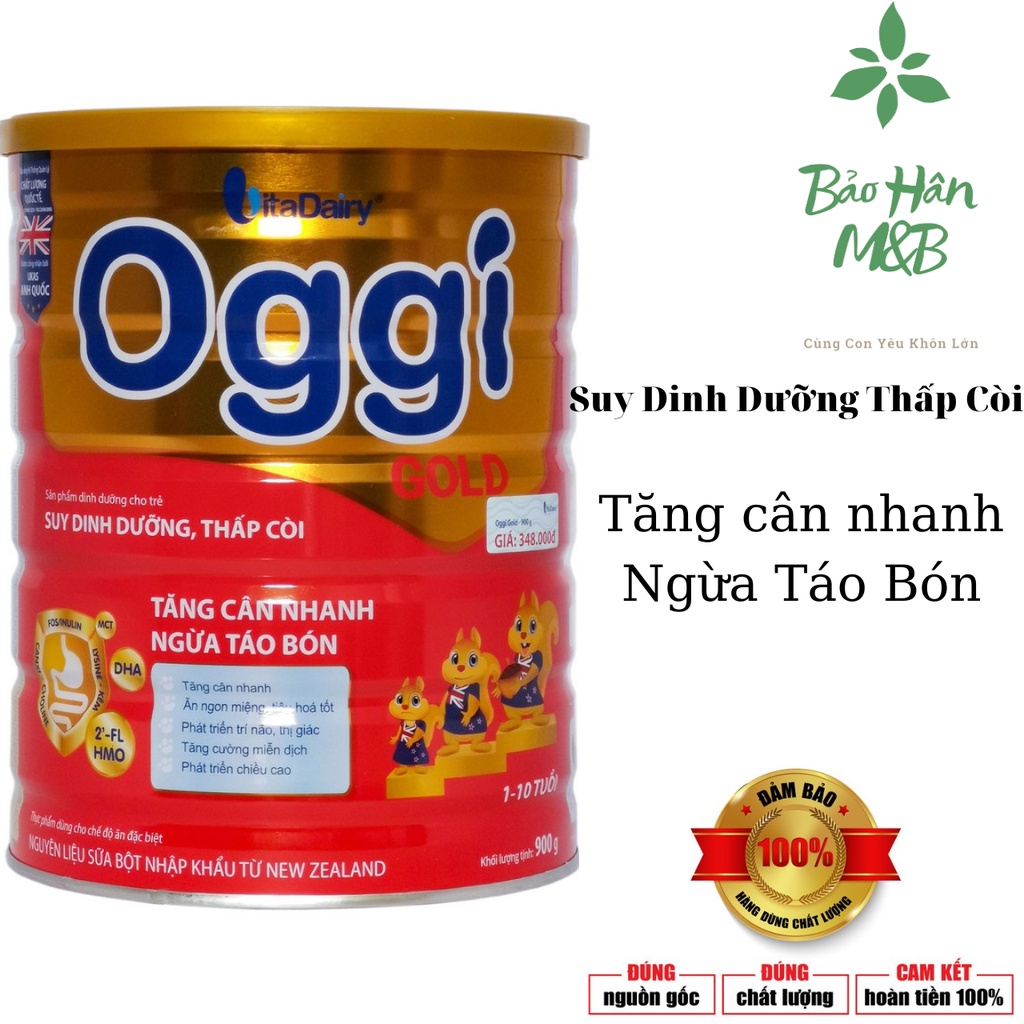 [ Chính Hãng ] Sữa Oggi Gold lon 900g [ date mới nhất ]