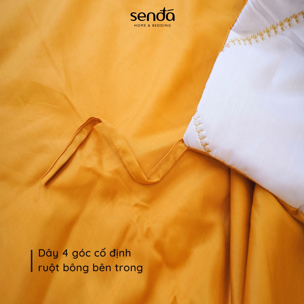 Chăn chần Sen Đá thô lụa 100% cotton twill trơn màu, mền 4 mùa 2m2 x 2m (nhiều màu)