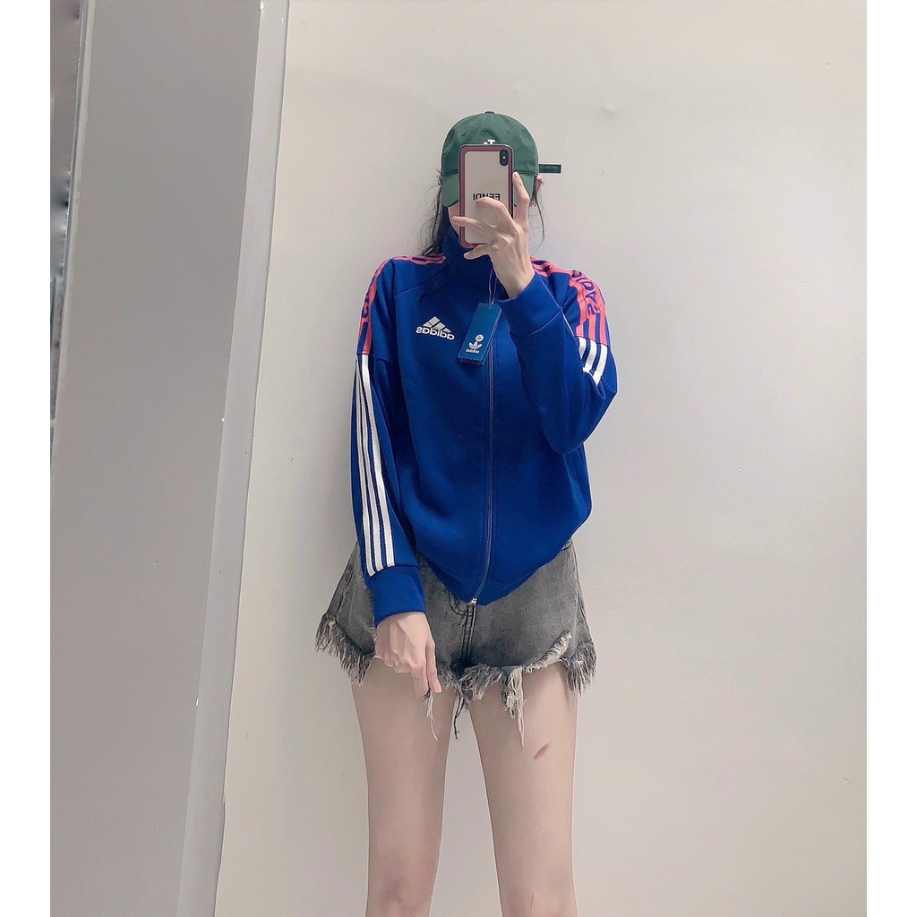 ÁO KHOÁC UMI THỂ THAO ADIDAS SỌC MÀU NAM NỮ
