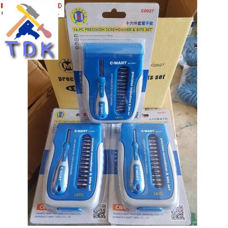 Bộ vít điện tử 16 chi tiết C0027 C-MART