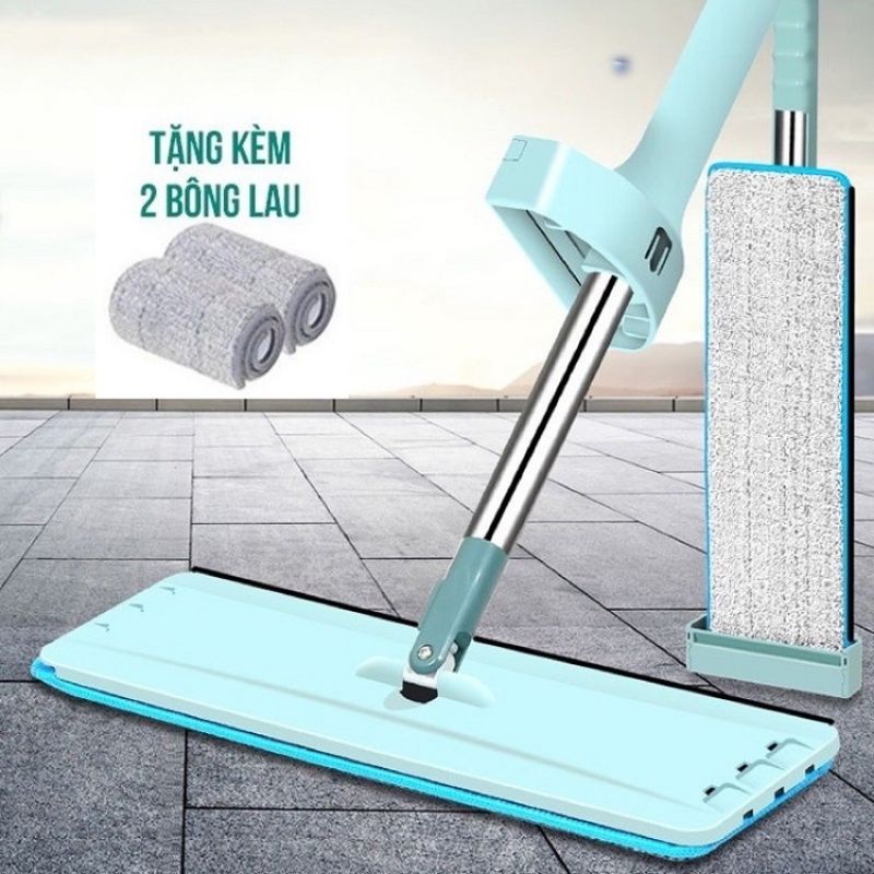 Chổi Lau Nhà ,Cây Lau nhà Tự Vắt Đầu Chổi Xoay 360 độ