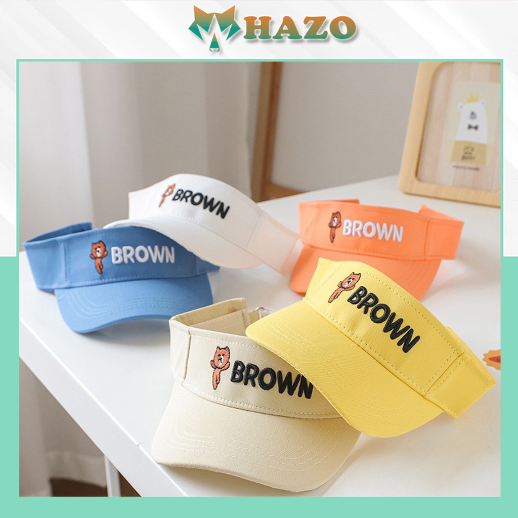 Mũ Lưỡi Trai Nón Kết Kaki Tennis Gấu Brown 458 Phong Cách Ulzzang Form Unisex Nam Nữ - Hazo