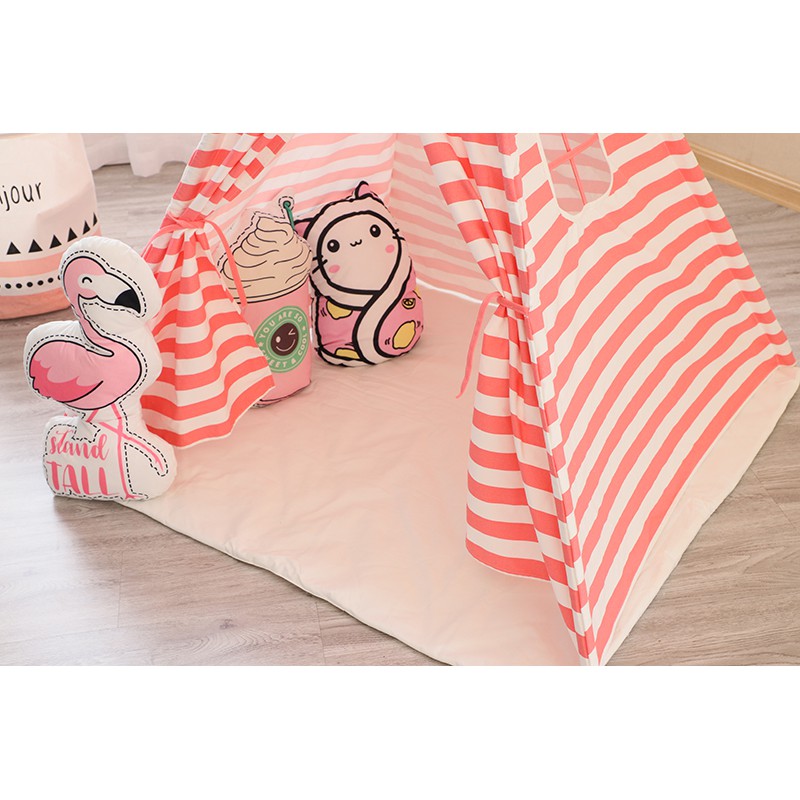 Lều vải trẻ em chắc chắn cho bé gái, chất liệu canvas cotton 100% - TP 03