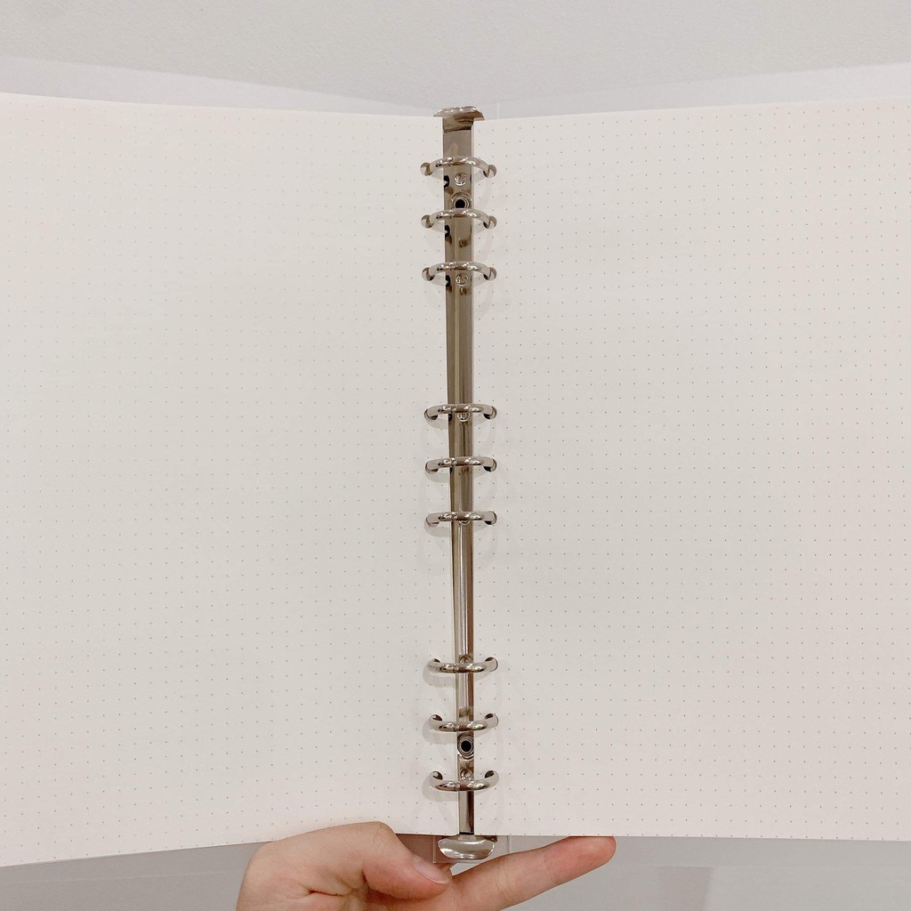 Sổ Bìa Còng Binder Nhựa Trong Suốt - Bìa Sổ Còng A4 A5 B5 A6 - Bìa Sổ Planner Bullet Journal - Binder Loose Leaf