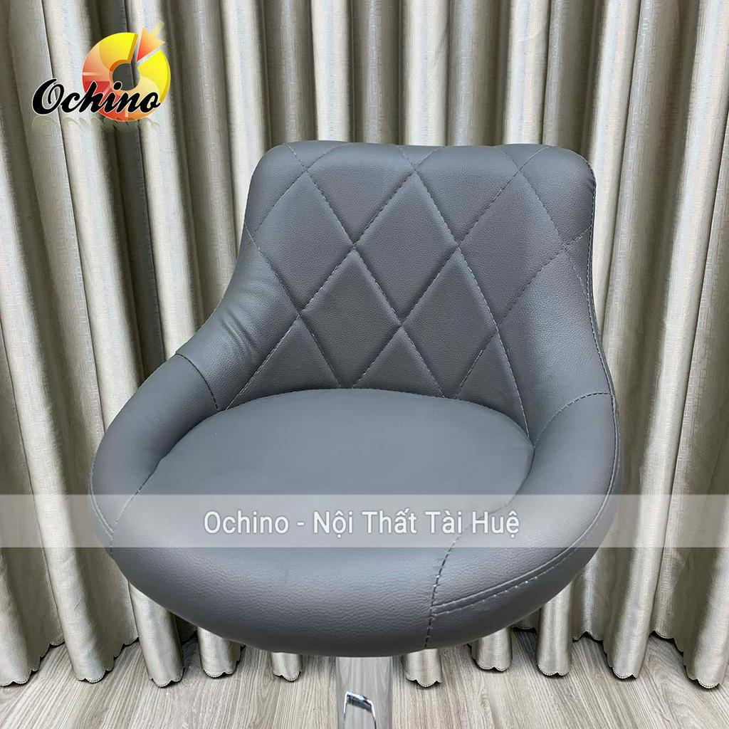Ghế Chụp Hình, Ghê Quầy Lễ Tân Chân Bánh Xe Tùy Chỉnh Độ Cao Từ 65-85Cm Mẫu Nỉ Da Sang Chảnh (Ảnh Thật Và Video)