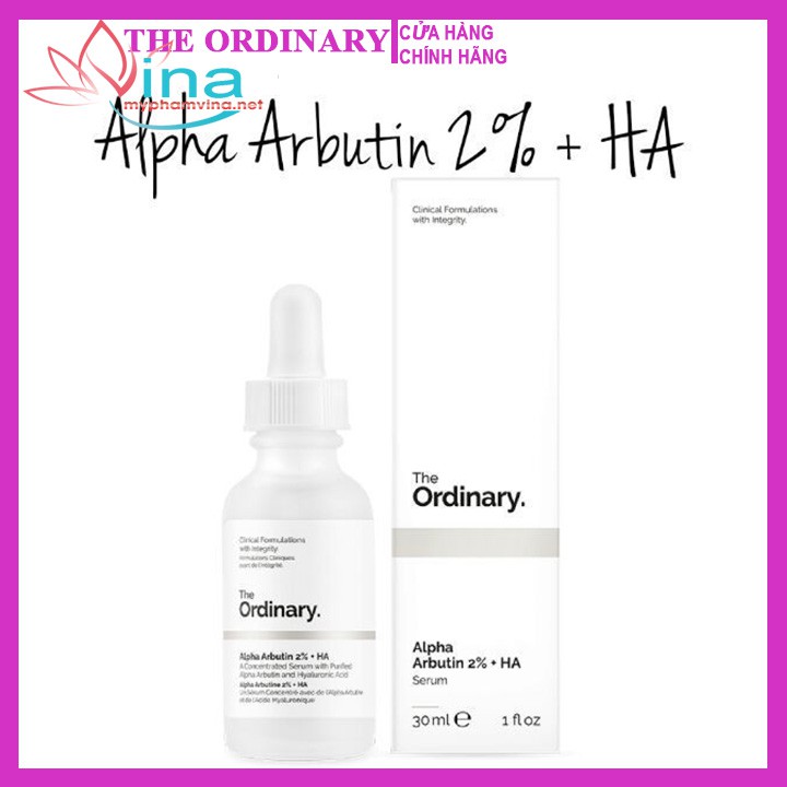 Serum dưỡng trắng da The Ordinary Alpha Arbutin 2% + HA