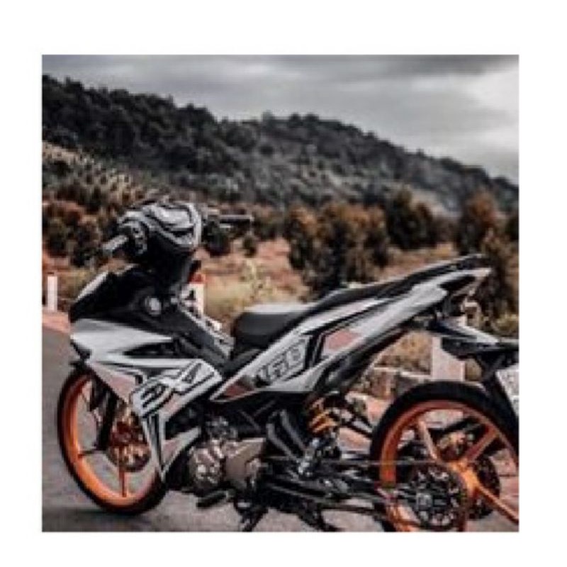 Tem rời dán xe ex 150 in trong