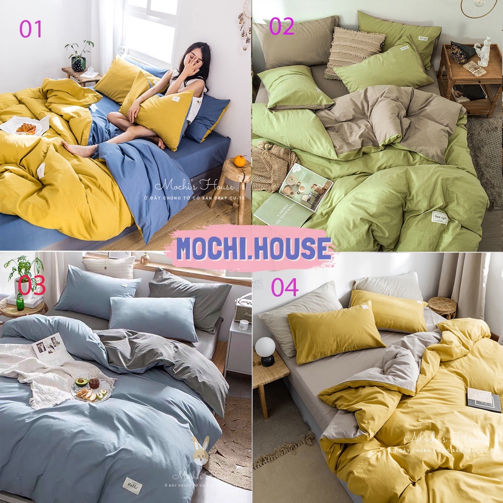 BỘ CHĂN GA GỐI COTTON HÀN QUỐC TICI MẪU MỚI NHẤT, DRAP GIƯỜNG