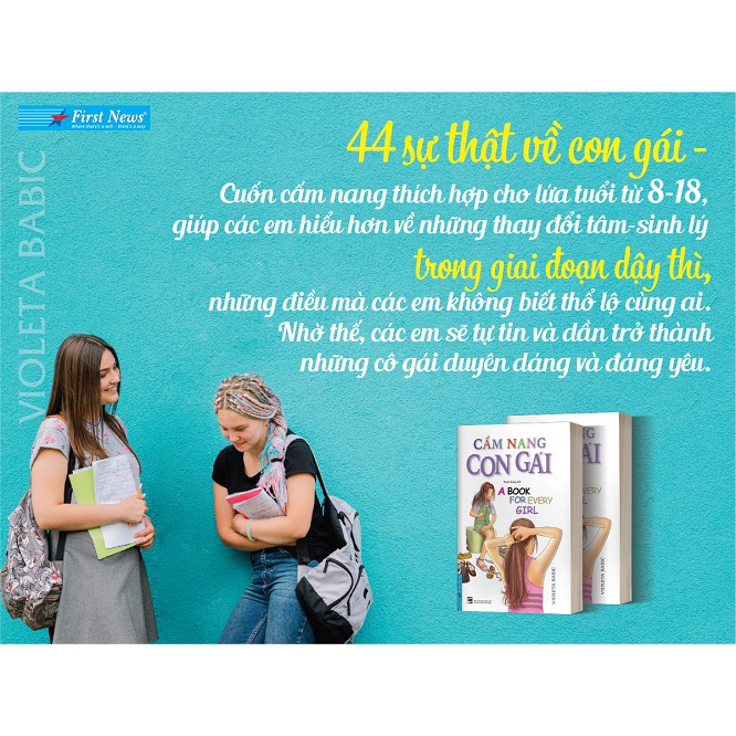 Sách Cẩm Nang Con Gái (Tái bản 2021) First News  - FIN