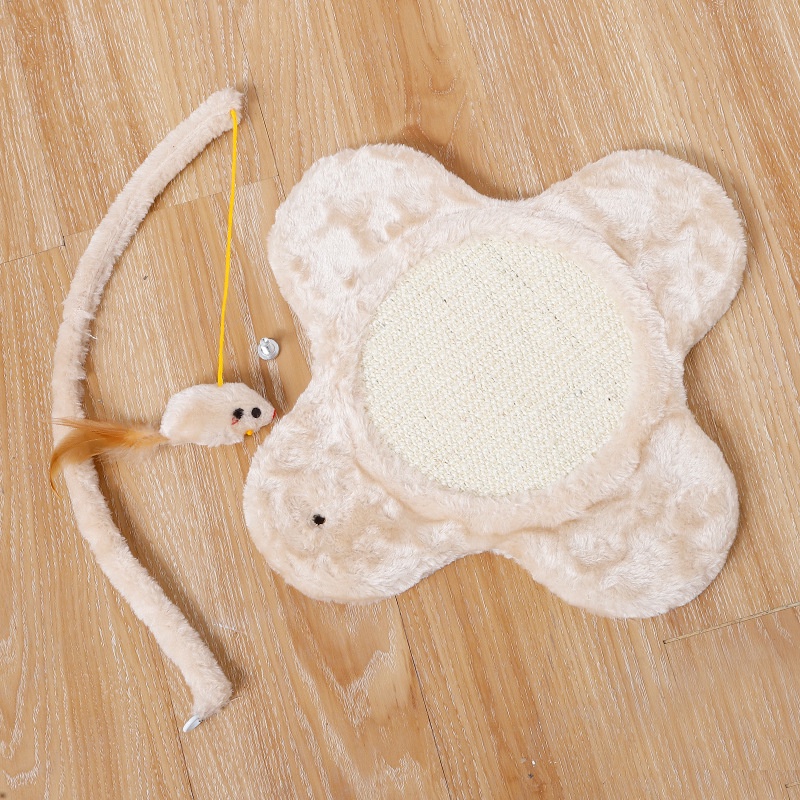 Bàn Cào Móng &amp; Trụ Đồ Chơi Con Chuột Thư Giãn Xả Stress Cho Mèo BC3338 MIAOCAT