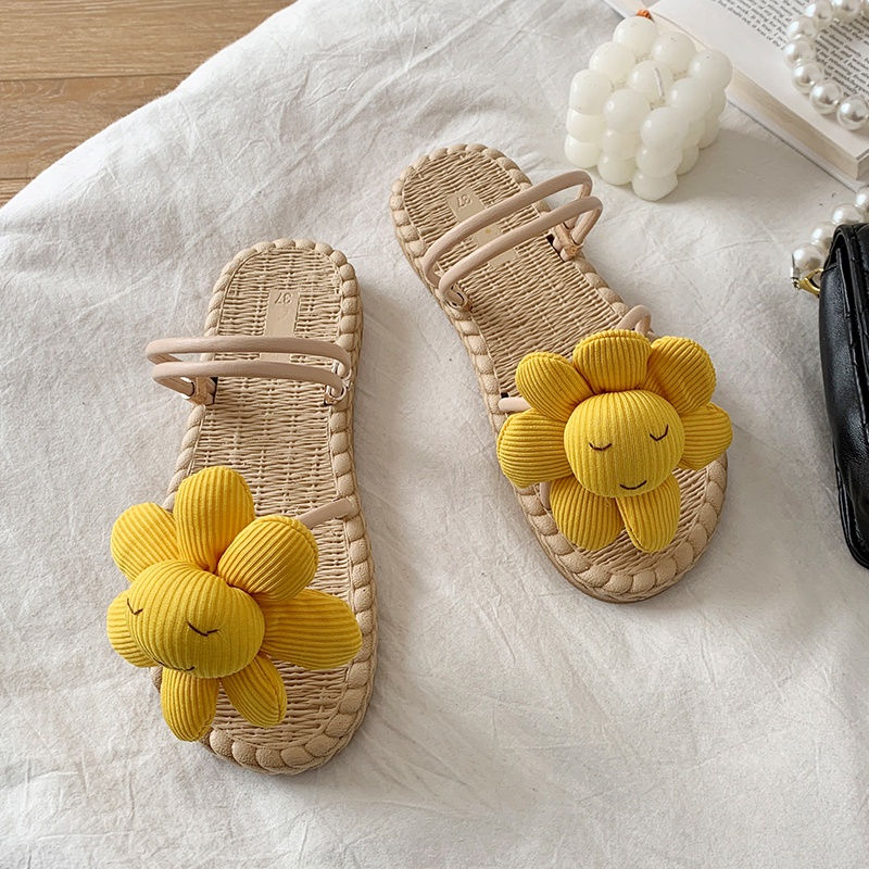 IELGY Dép đi biển  Đế Bằng Chống Trượt Thời Trang Dành Cho Nữ