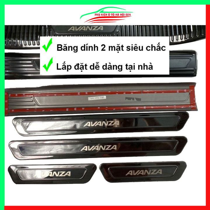 Ốp bậc cửa nẹp bước chân TITAN ô tô AVANZA 2022-2023 chống trầy bảo vệ xe