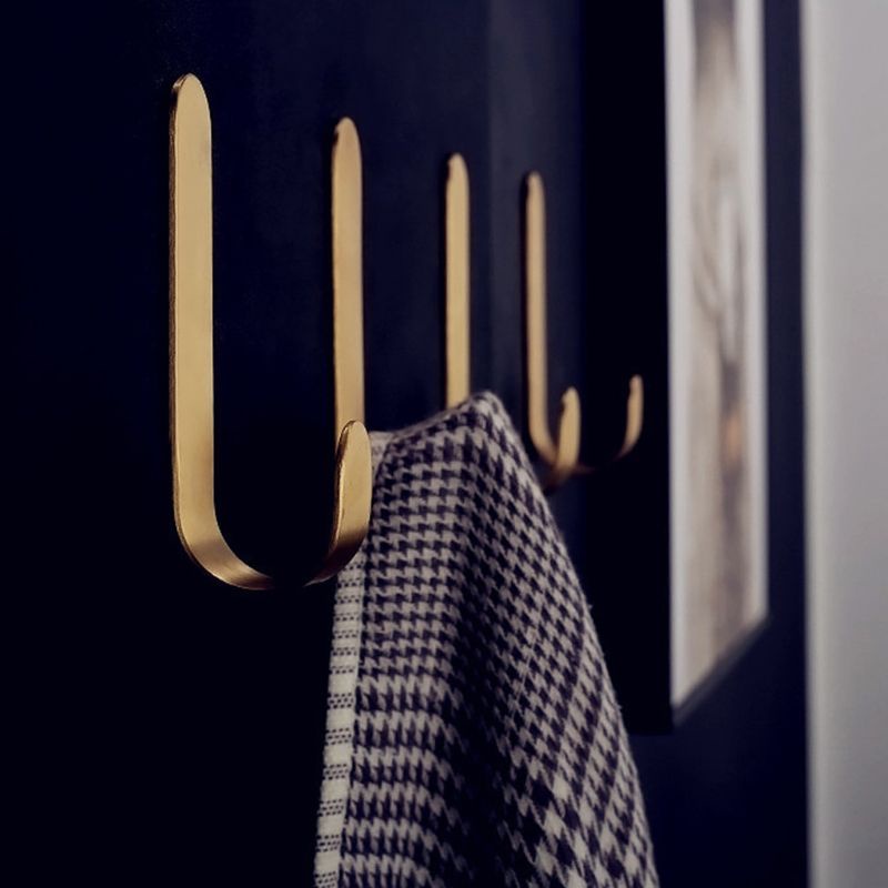 Kiss Móc Treo Quần Áo Không Cần Khoan Màu Vàng Đồng Cho Phòng Tắm / Phòng Ngủ / Phòng Khách / Nhà Bếp