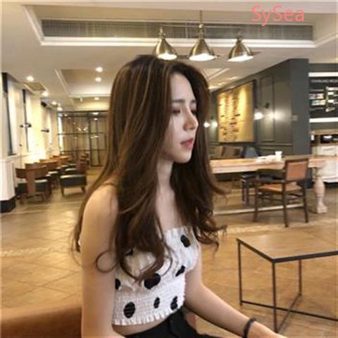 Áo Tank Top Hoạ Tiết Chấm Bi Phong Cách Hàn Quốc