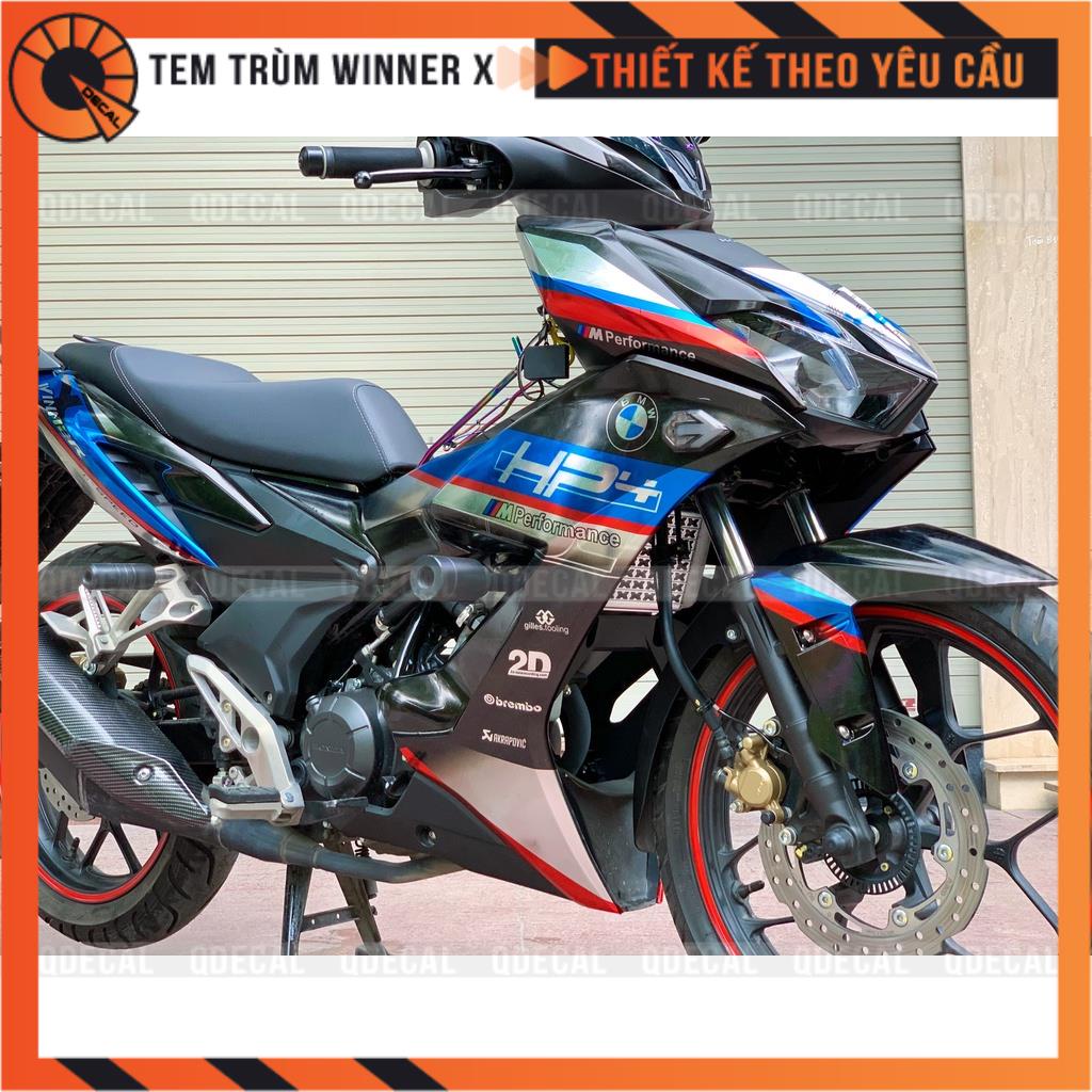 Tem trùm Winner X decal 3 lớp HP4 chrome cao cấp thiết kế theo yêu cầu