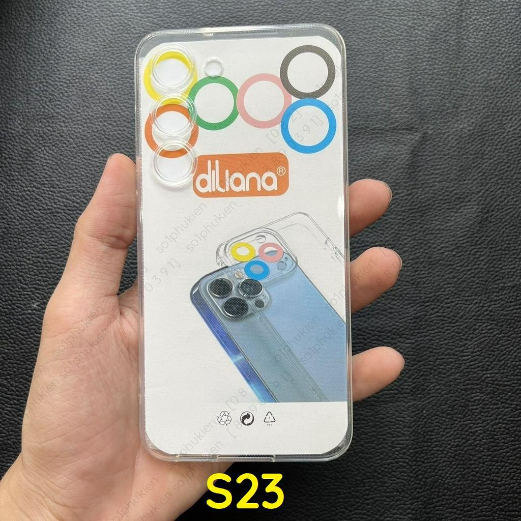Ốp lưng Samsung S23 Ultra/ Samsung S23+ (s23 plus)/ Samsung S23 dẻo trong bảo vệ camera bền đẹp