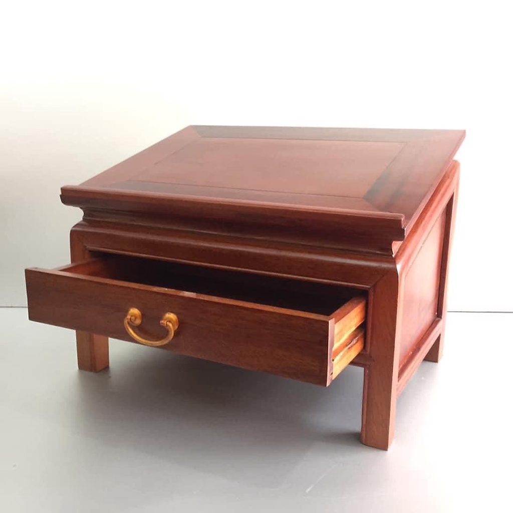 Bàn đọc sách, đọc kinh gỗ hương đá có ngăn kéo