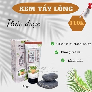 [CHÍNH Hãng] Kem Tẩy Lông Thảo Dược, Kem Tẩy Lông N'Store, Triệt Lông Vĩnh Viễn
