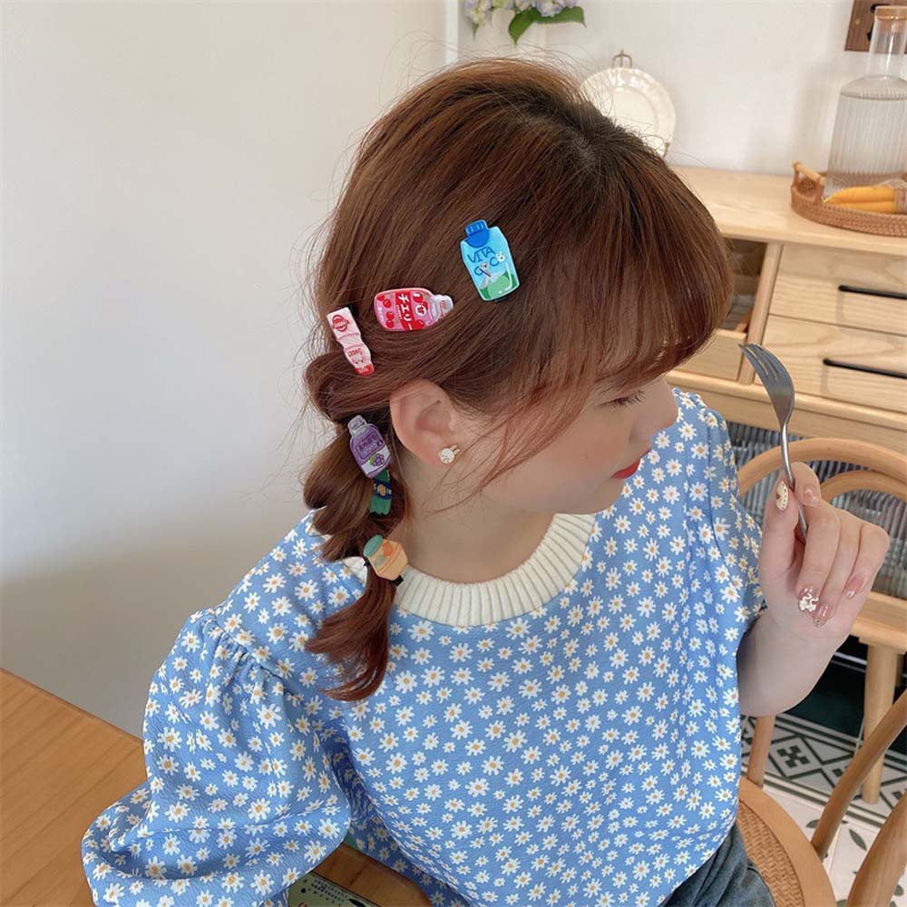 Kẹp Tóc Họa Tiết Hoạt Hình Phong Cách Hàn Quốc Dễ Thương Cho Bé Gái