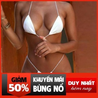 Bộ đồ bơi 2 mảnh màu trơn thời trang quyến rũ dành cho nữ 2022