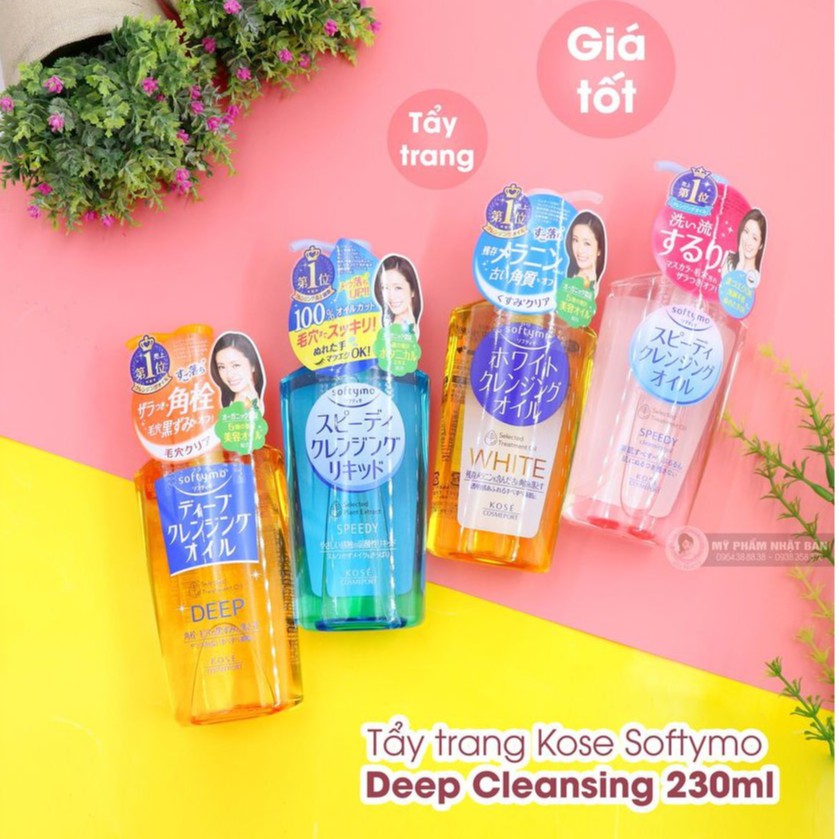 DẦU TẨY TRANG KOSE SOFTYMO SPEEDY CLEANSING OIL