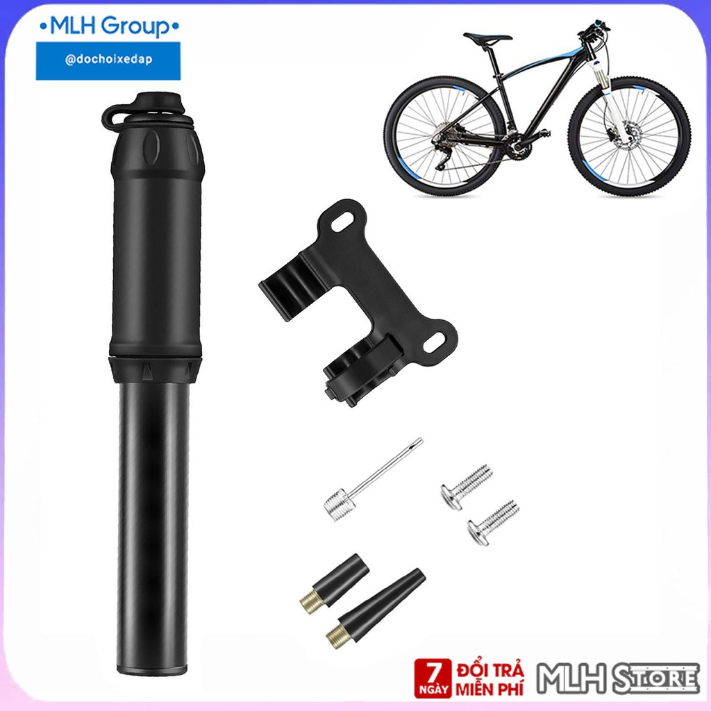 Bơm Xe Đạp Đa Năng Bơm Xe Đạp Mini Cầm Tay 100Psi Lõi Khung Nhôm Kim Loại Gắn Khung Sườn Xe Đạp Nhỏ Gọn Tiện Dụng MLH