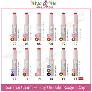 Son môi Canmake Stay-On Balm Rouge