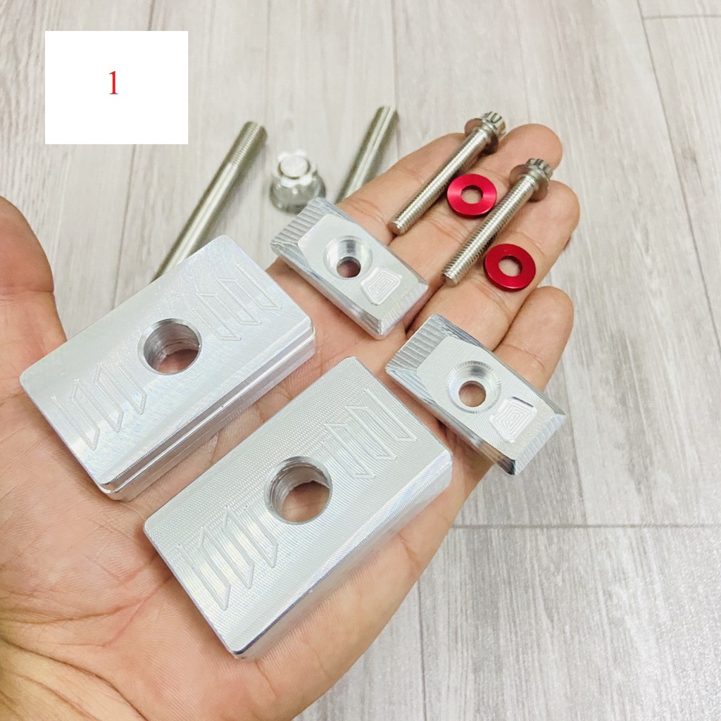 Pát tăng sên cao cấp, bát kéo sên gắn xe FUTURE LED, FUTURE 125 NHÔM CNC nguyên khối kèm 2 ốc SALAYA và 2 tán 6ly