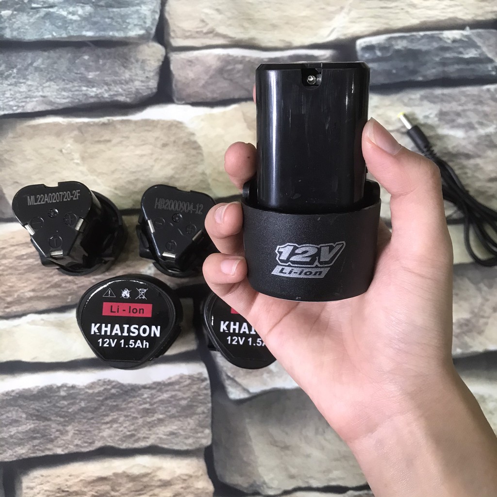Pin 3S 12v Khaison dùng cho máy khoan, máy bắt vit makita, voto, aotuo, hitachi 12v