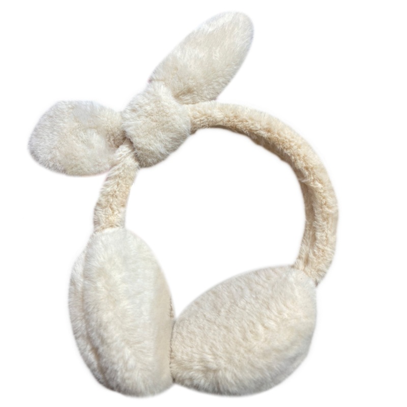 Bông Chụp Tai Giữ Ấm Mềm Mại Nhiều Màu Sắc Hình Tai Thỏ Xinh Xắn