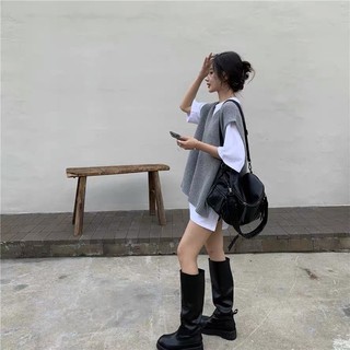 Áo len gile màu lông chuột