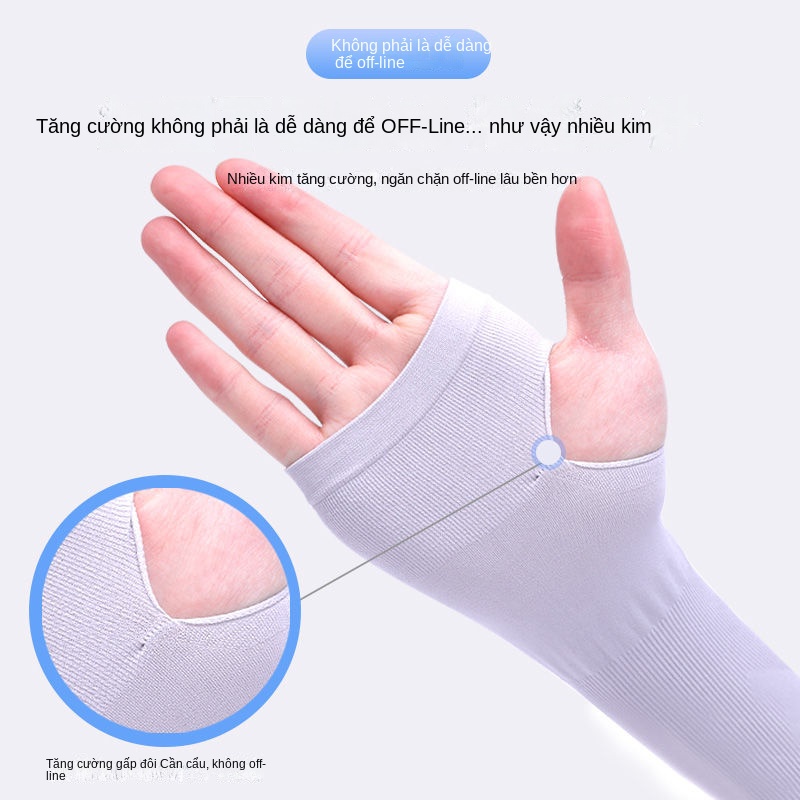 Găng Tay Chống Nắng Bằng Lụa Lạnh Cho Nam Và Nữ