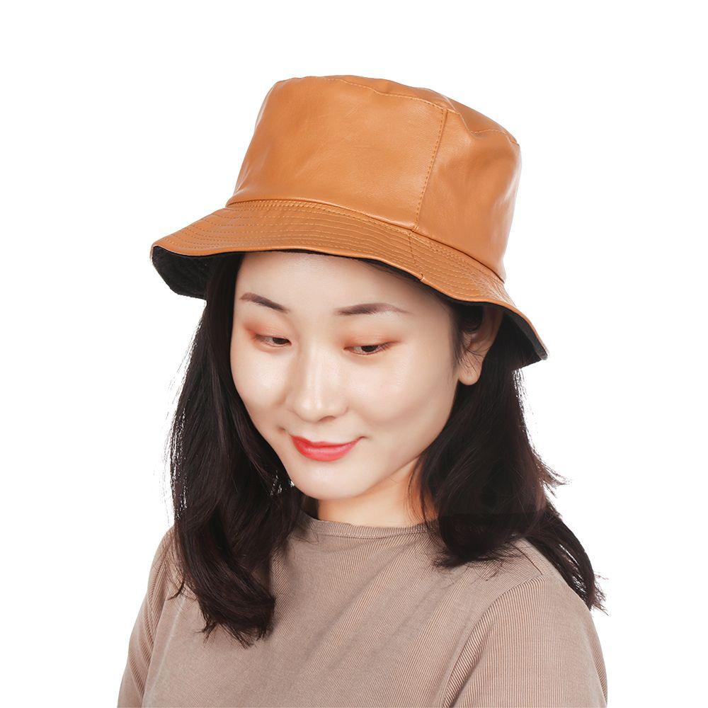 Nón Bucket Chất Nhung Giữ Ấm Màu Sắc Ngọt Ngào Thời Trang Unisex