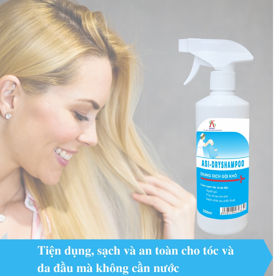 Dầu gội đầu khô dạng chai xịt ASI Dry Shampoo 500ml  - UNIV
