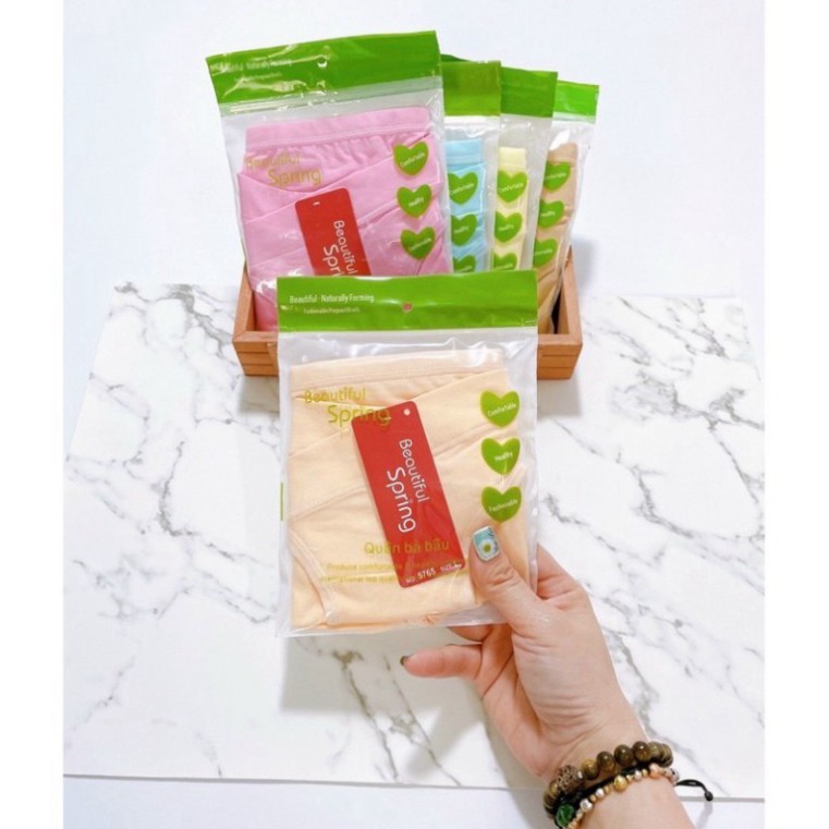 Quần lót bầu cotton kháng khuẩn cạp chéo co dãn, mỗi quần chip bầu một túi zip loại 1 (sỉ lẻ)