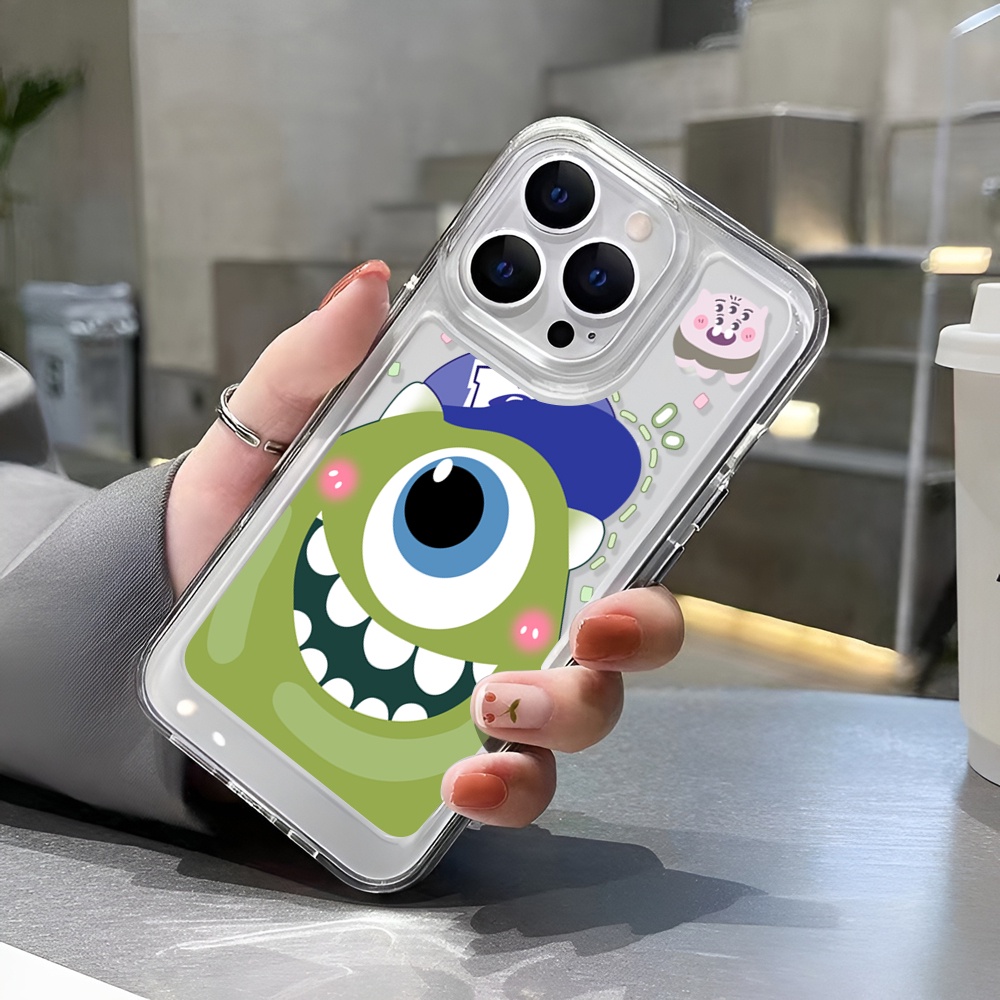 Ốp Điện Thoại Trong Suốt Hình Quái Vật Mắt To Cho iphone 14 Plus 11 13promax 12 7Plus X XS Max 7 8 SE 2020