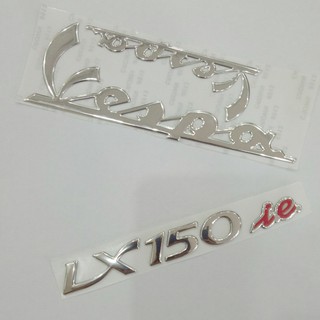 [ĐẸP KHÔNG TƯỞNG] Trọn bộ TEM, decal nổi VESPA LX 150 ie dán xe máy, giảm giá rẻ A127