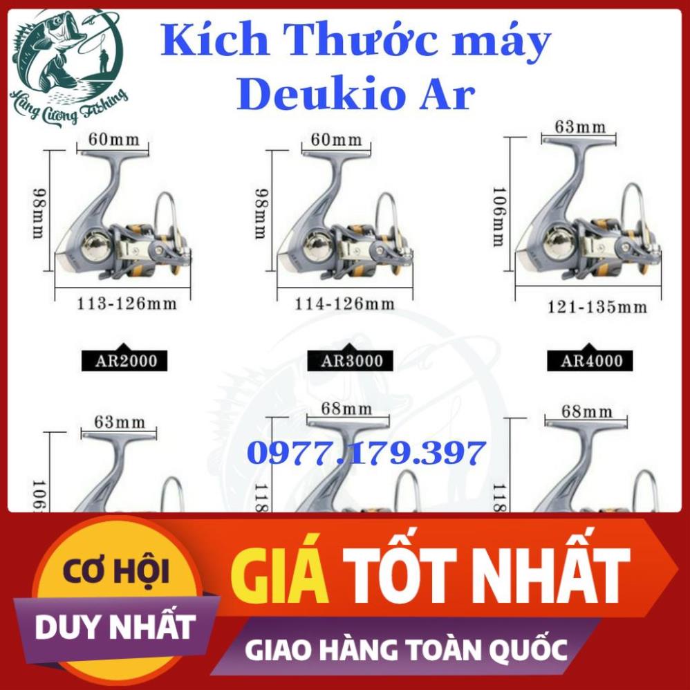 Máy Câu Cá Deukio AR Độ Núm Tròn _Full Kim Loại_ Cực Chất,Siêu Khỏe - Đồ câu uy tín số 1