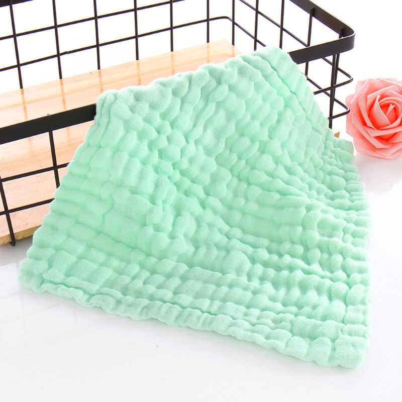 Set 5 Khăn Lau Nước Bọt Vải Cotton Muslin Cho Bé