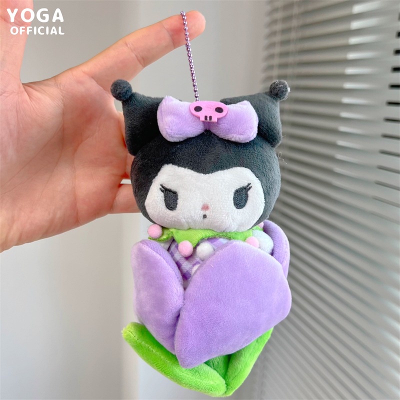 SANRIO Búp Bê Nhồi Bông Hình Hoa Tulip Dễ Thương Cho Bé