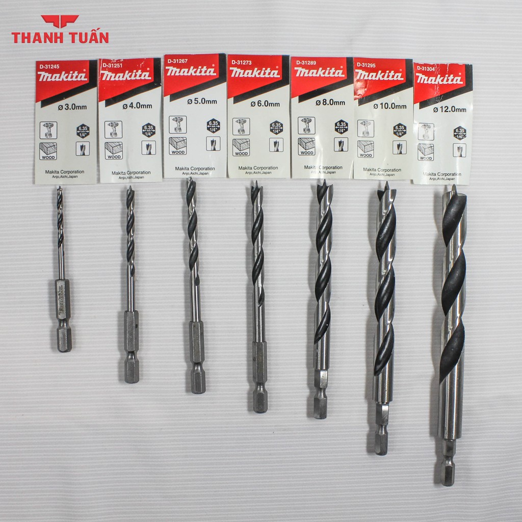 MŨI KHOAN GỖ MAKITA CHUÔI LỤC GIÁC