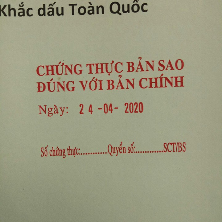 Con dấu chứng thực ngày tháng năm thay đổi được