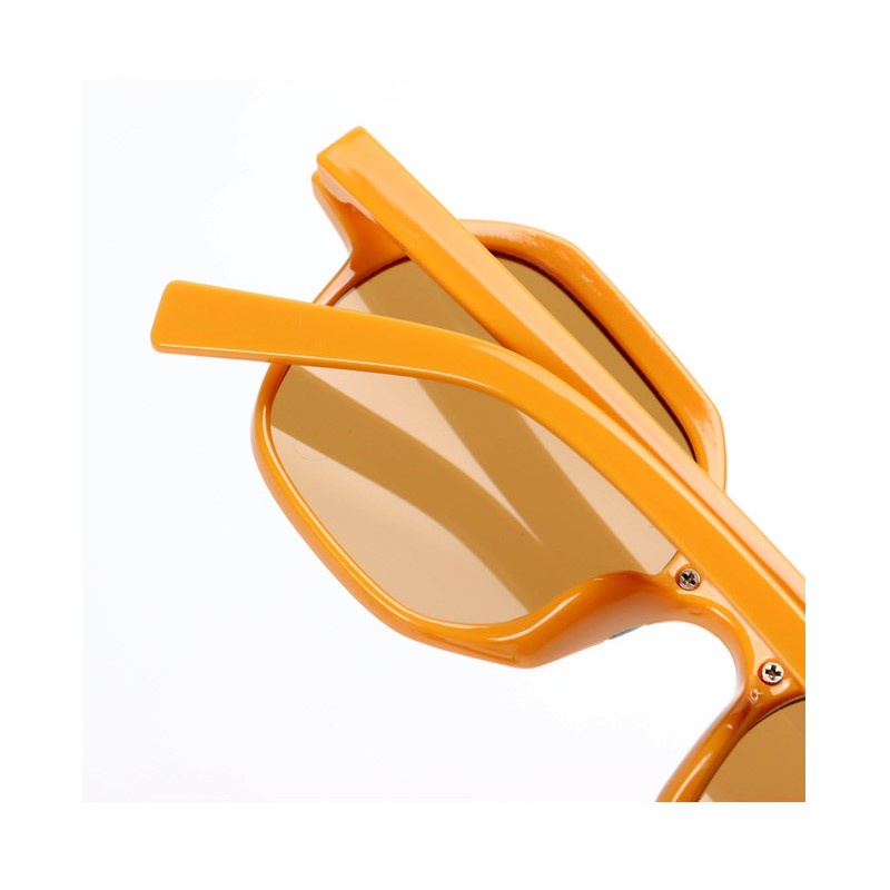 Thời trang chống UV trẻ em kính mát kính hình lục giác cá tính Retro Kính mát bé