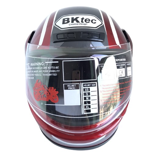 Mũ bảo hiểm Fullface siêu hot - Hàng chính hãng BKtec - BK30 - Kính trong suốt - Vòng đầu 57-59cm - Bảo hành 12 tháng