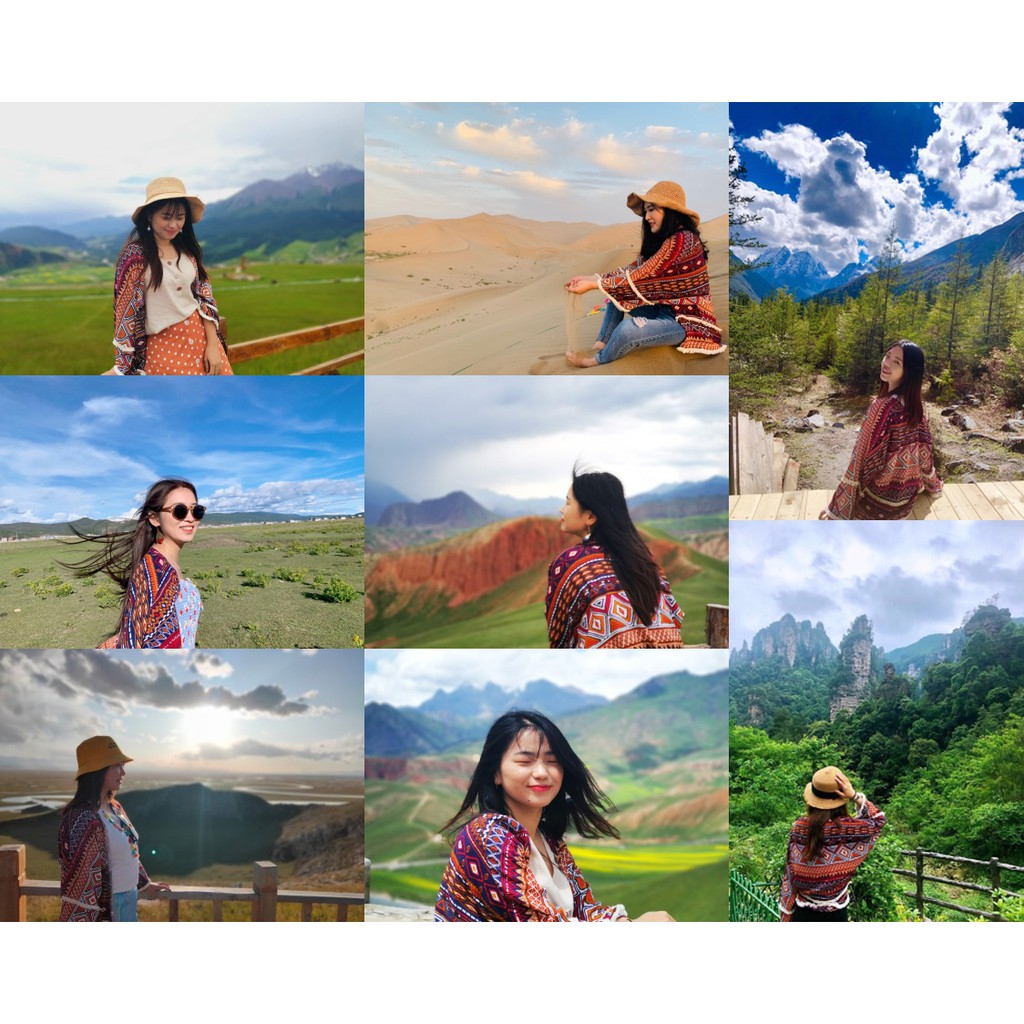 Cardigan voan họa tiết thổ cẩm boho tua rua - MS002 (Có ảnh thật) | BigBuy360 - bigbuy360.vn