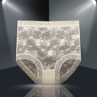 Quần lót AOWEINISI cotton lưng cao phối ren định hình bụng quyến rũ thời trang dành cho nữ