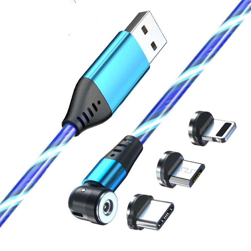 Cáp Sạc Nhanh Có Đèn LED Tròn Chất Lượng Cao