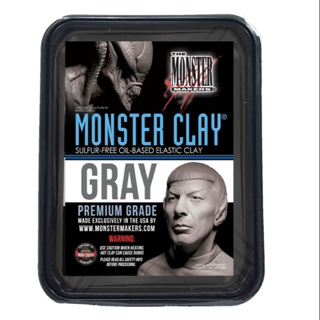 Đất nặn tượng Monster Clay - Monster Clay Gray